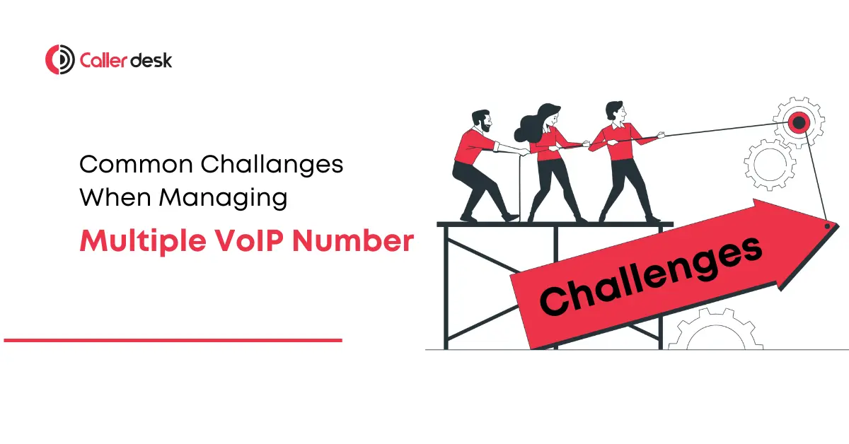 What are some common challenges when managing multiple VoIP numbers