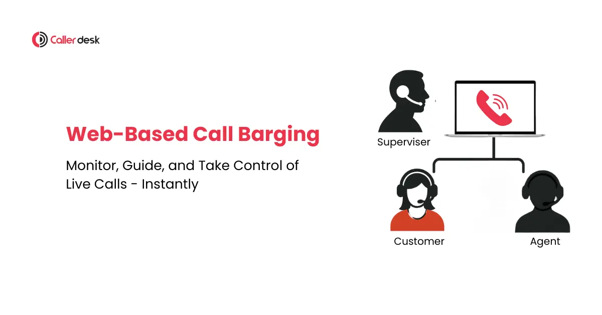 Web-Based Call Barging: Monitor, Guide, and Take Control of Live Calls - Instantly