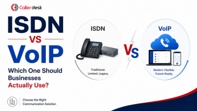 ISDN vs VoIP comparison showing traditional ISDN phone system and modern VoIP cloud calling solution for businesses