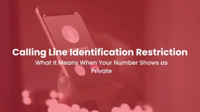 Calling Line Identification Restriction (CLIR) What It Means When Your Number Shows as Private
