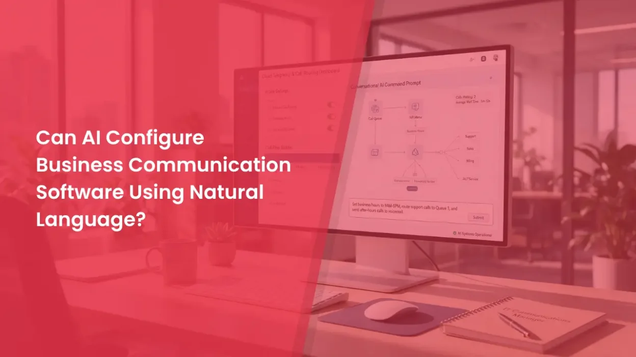 Can AI Configure Business Communication Software Using Natural Language